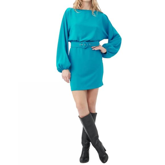 NEW TRINA TURK avory dress in teal - Picture 1 of 1